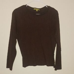 Brown Long Sleeve Top